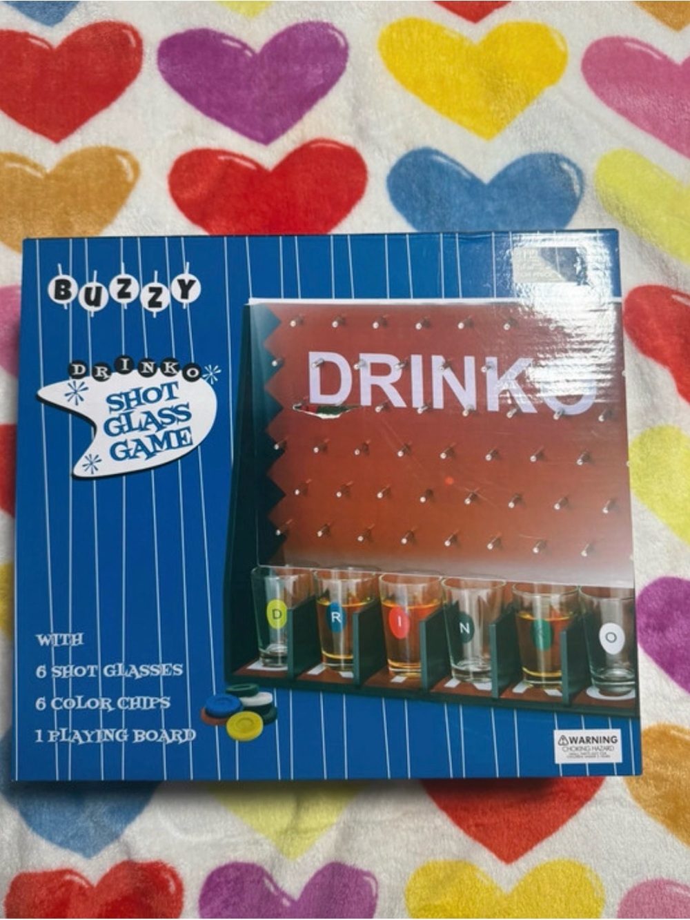 Drinko Shot Glass Game – Red and Blue Party Drinking Game